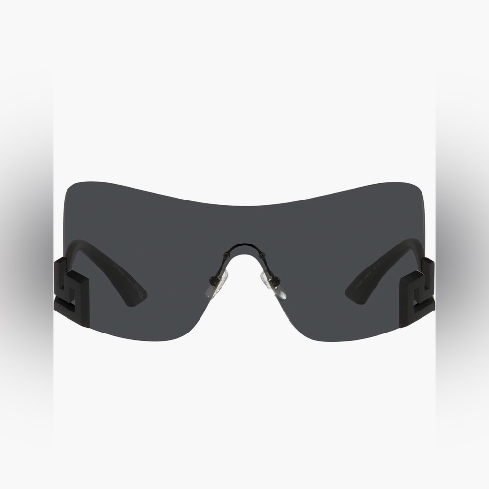 Versace Women’s Shield Black Sunglasses - Picture 4 of 8